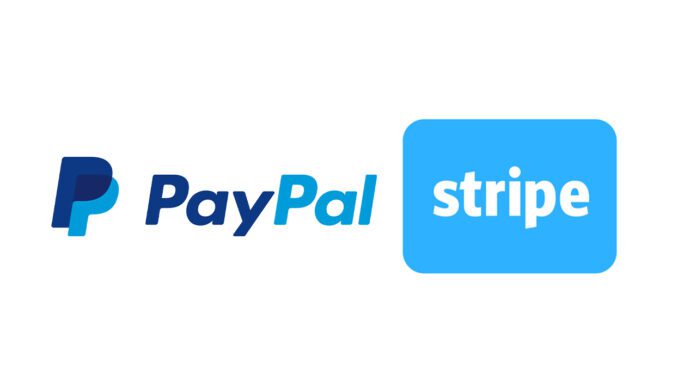 Image of paypal and stripe payment